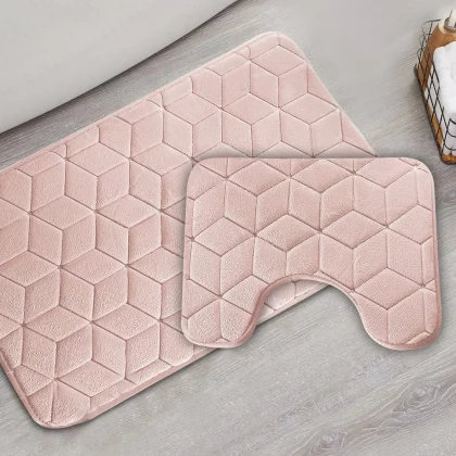 Cube Bath Mat Set